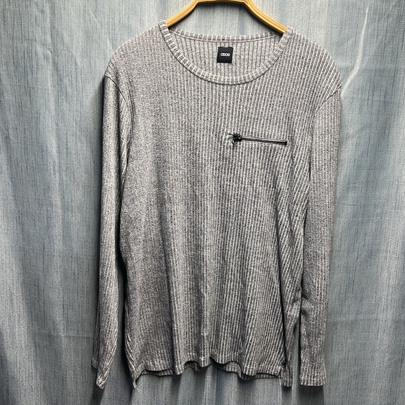 ASOS gray long sleeve top size large - Picture 2 of 9